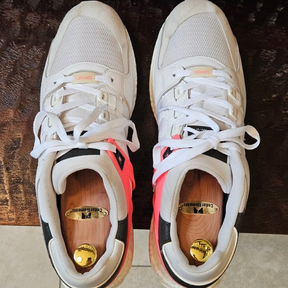 Adidas Men's Ultraboost Equipment ADV/91-16 Athletic Shoes, White/Black, Sz 13 - Picture 6 of 16